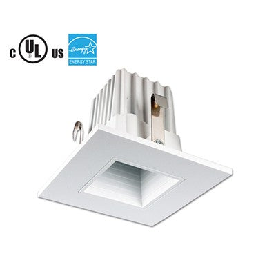 Lighting Spot 26 2 in. 9W 3000K Square Baffle White LED Recessed Downlight LSL-2-243-3K