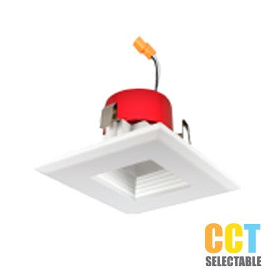 Lighting Spot 26 3 in. 9W 3000K Square Baffle White LED Recessed Downlight LSL-3574WH/3K