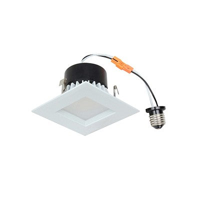 Lighting Spot 26 4 in. 10W 2700K Square Baffle White LED Recessed Downlight LSL-4-499-27K