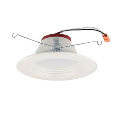 Lighting Spot 26 6 in. 15W 2700K Round Baffle White LED Recessed Downlight LSO-6-601R-AC-BA27K