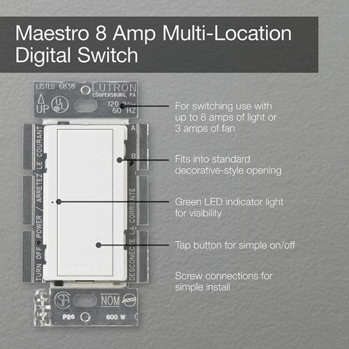 Lutron MA-S8AM-BR Dimmer Switch