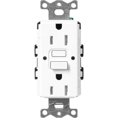 Lutron SCR-15-GFST-BW GFCI Receptacle