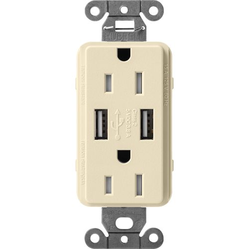 Lutron SCR-15-UBTR-SD USB Receptacle