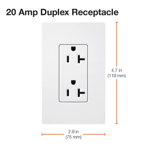 Lutron SCR-20-BI Receptacle