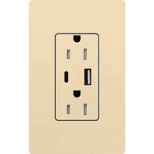 Lutron CAR-15-ACTR-IV USB Receptacle