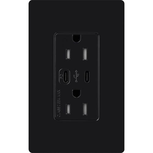 Lutron CAR-15-CCTR-BL USB Receptacle