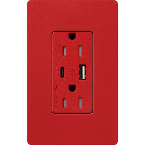 Lutron SCR-15-ACTR-SR USB Receptacle