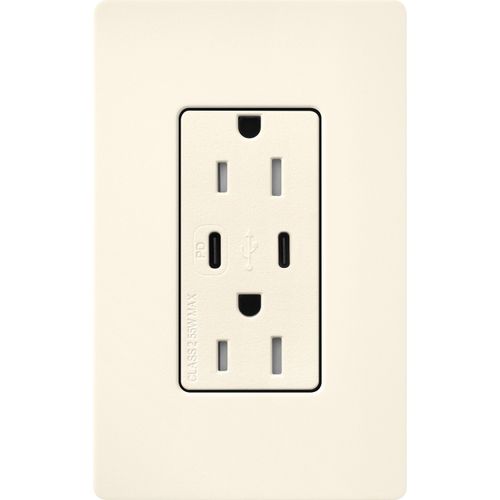 Lutron SCR-15-CCTR-BI USB Receptacle
