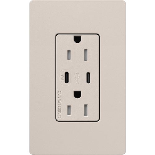 Lutron SCR-15-CCTR-TP USB Receptacle