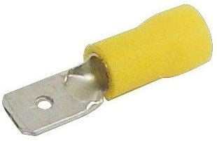 Morris 01232 Vinyl Insulated Male Disconnect 12-10 AWG .032 X .250 In Tab