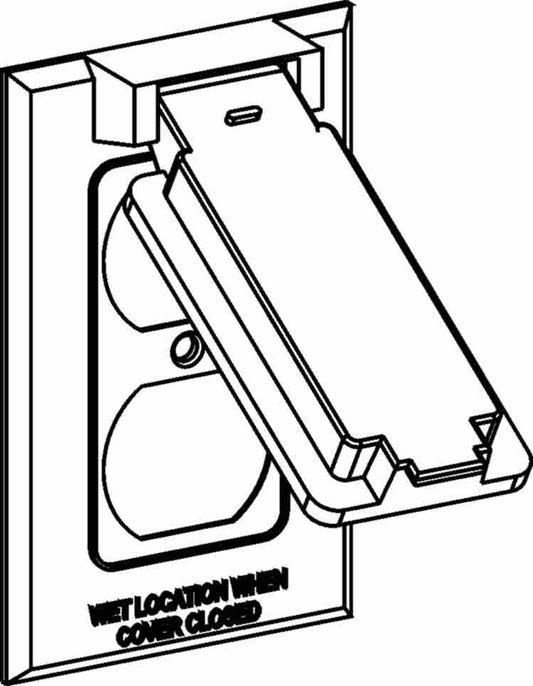 Orbit 1-Gang Duplex Weatherproof Cover Bronze 1C-DV-BR - SKU 1CDVBR