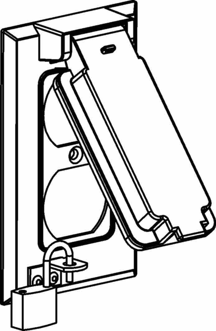 Orbit Lockable 1-Gang Duplex Weatherproof Cover 1CL-DV - SKU 1CLDV