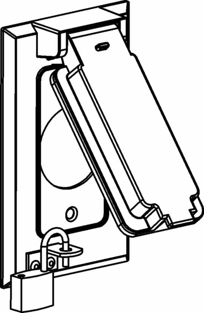 Orbit 1-Gang Lockable Gray Switch Weatherproof Cover 1CL-SV - SKU 1CLSV
