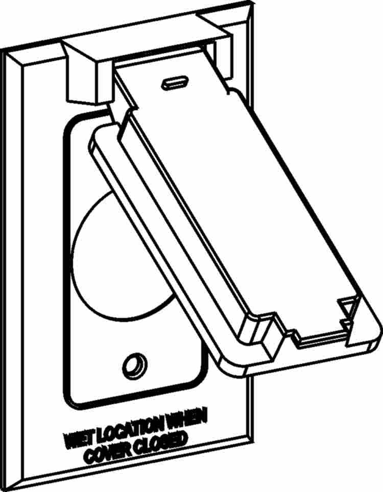 Orbit 1-Gang White Single receptacle / Switch Weatherproof Cover 1C-SV-W - SKU 1CSVW