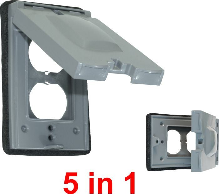 Orbit 1-Gang Gray Universal cover Weatherproof Cover 1C-U - SKU 1CU