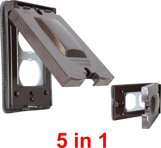 Orbit 1-Gang Bronze Universal cover Weatherproof Cover 1C-U-BR - SKU 1CUBR