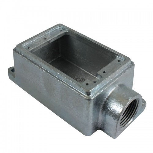 Orbit 1-Gang Malleable Iron Cast Device Box Dead-end 3/4 in 2 in Deep 1MFS75