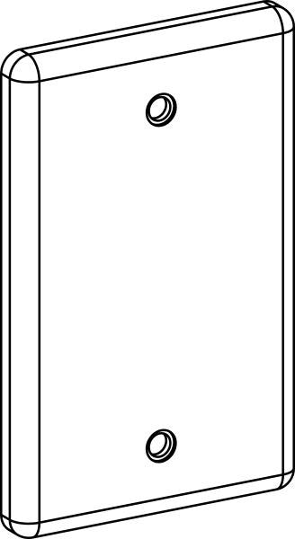 Orbit 1-Gang White Plastic Cover & Gasket Weatherproof Cover 1PC-W - SKU 1PCW