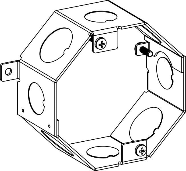 Orbit 4 in Octagonal Concrete Box 2 in Deep 2CB