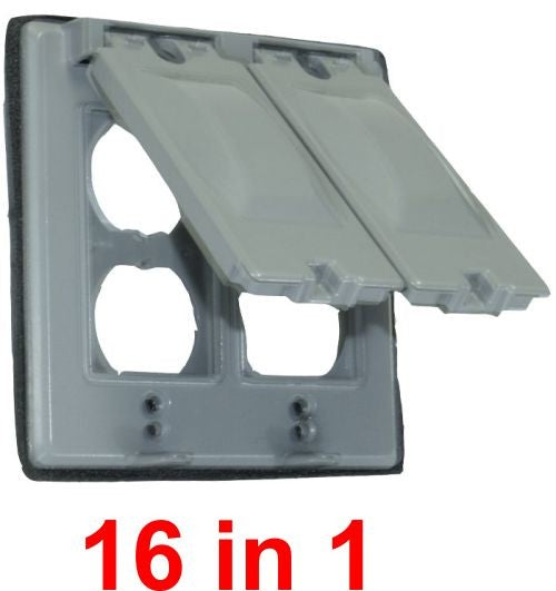 Orbit 2-Gang Universal Weatherproof Cover 2C-U - SKU 2CU