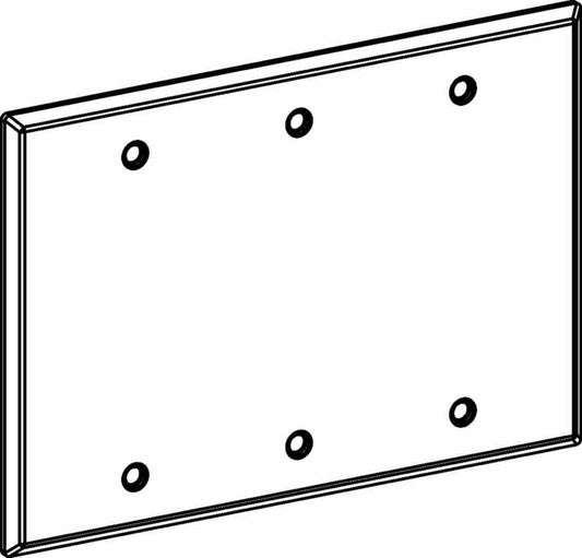 Orbit 3-Gang Weatherproof Blank Cover 3-BC - SKU 3BC