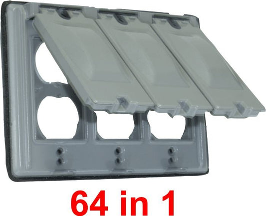 Orbit 3-Gang Universal Weatherproof Cover 3C-U - SKU 3CU