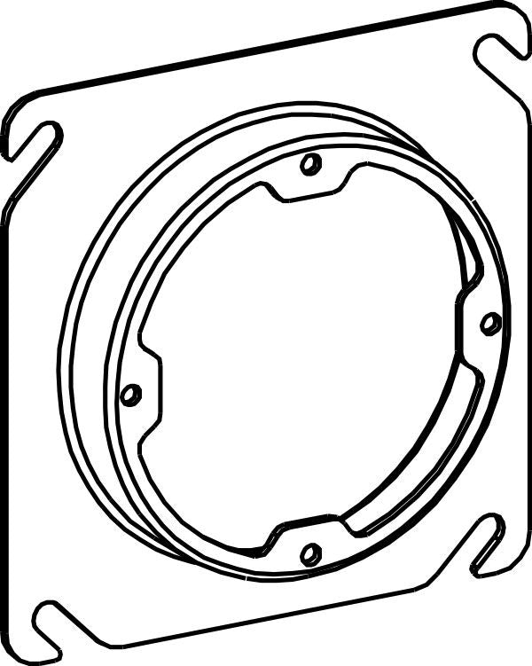 Orbit 4S 5/8 in Dual-Direction Steel Plaster Ring 43058X