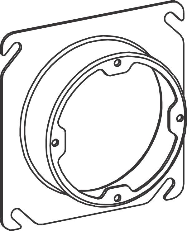 Orbit 4S 1 in Dual-Direction Steel Plaster Ring 43100X