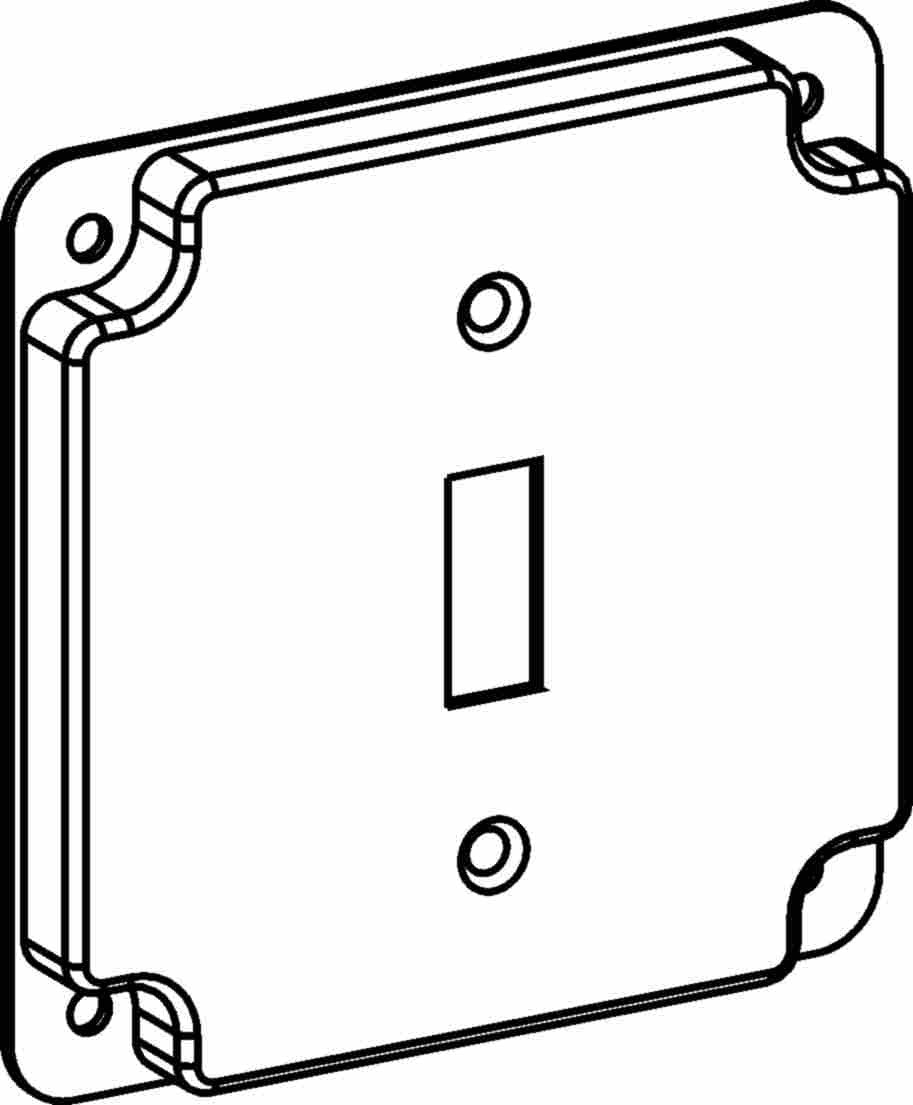 Orbit 4S 1/2 in Raised Toggle Switch Industrial Cover 4401