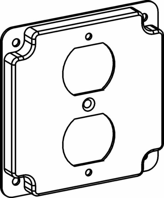 Orbit 4S 1/2 in Raised Duplex Receptacle Industrial Cover 4402