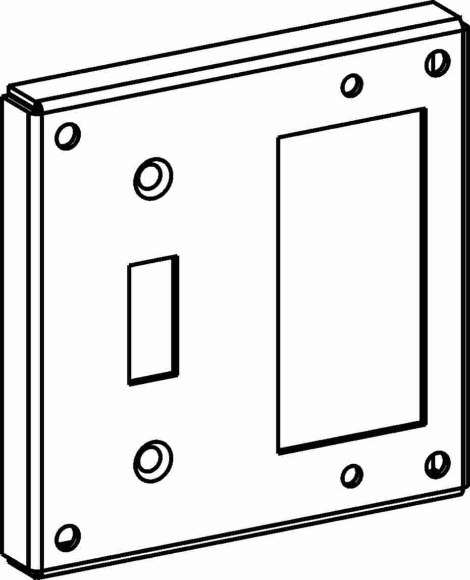 Orbit 4S 1/2 in Raised GFCI / Decorator Industrial Cover 4414