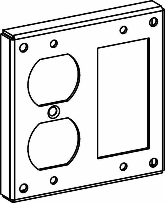 Orbit 4S 1/2 in Raised GFCI / Decorator Industrial Cover 4424