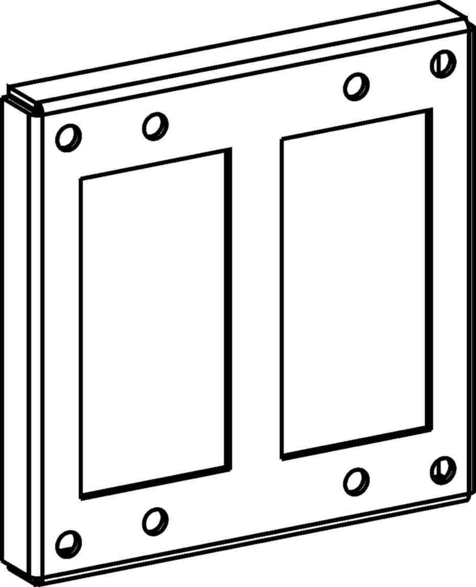 Orbit 4S 1/2 in Raised GFCI / Decorators Industrial Cover 4444