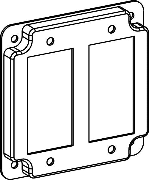 Orbit 4S 1/2 in Raised GFCI / Decorators Industrial Cover 4444C