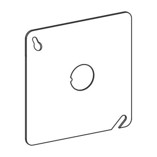 Orbit 4S Steel Cover Blank Cover 1/2 in knockout 4BCK