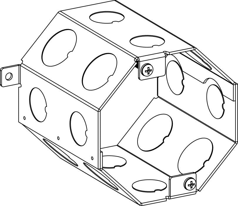 Orbit 4 in Octagonal 4 in Deep Concrete Box 4CB