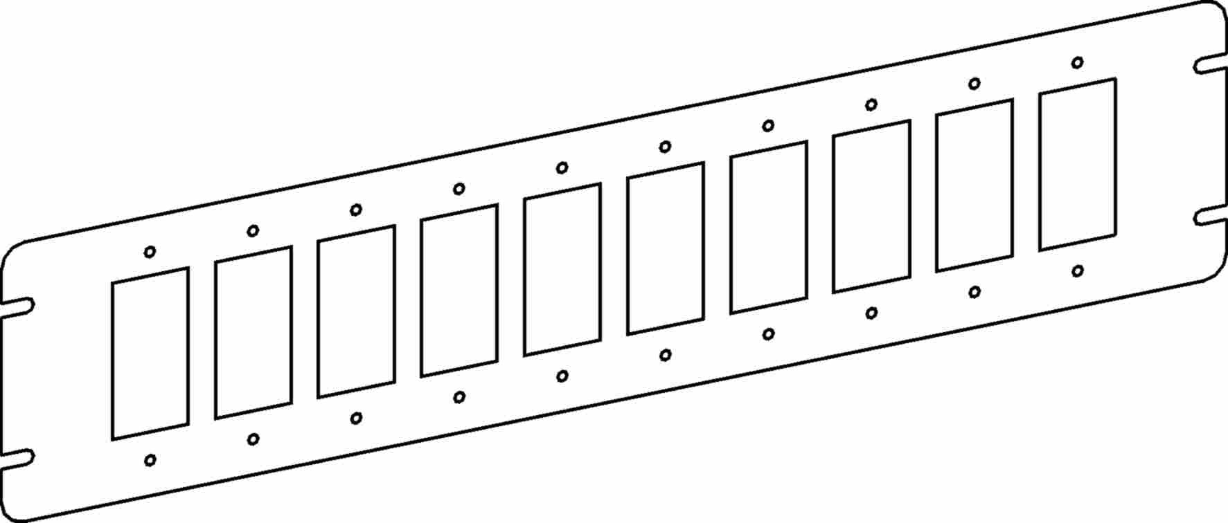 Orbit 10-Gang GFCI / Decorators Switch Box Cover 4M10-GFI