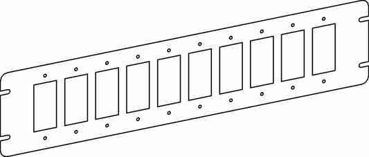Orbit 10-Gang GFCI / Decorators Switch Box Cover 4M10-GFI