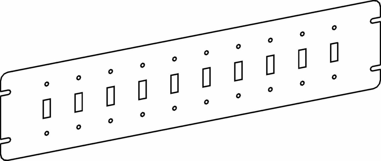 Orbit 10-Gang Toggle Switchs Switch Box Cover 4M10-TS