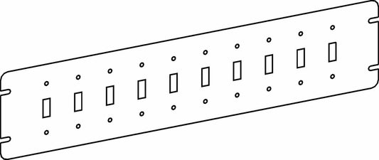 Orbit 10-Gang Toggle Switchs Switch Box Cover 4M10-TS