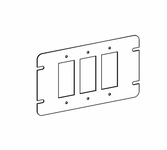 Orbit 3-Gang GFCI / Decorators Switch Box Cover 4M3-GFI