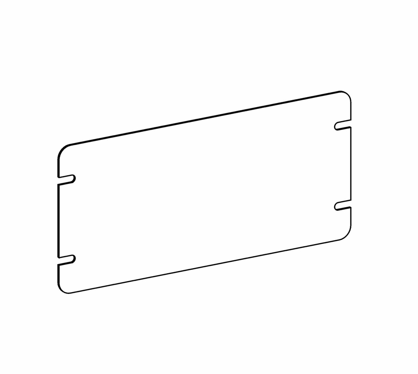 Orbit 4-Gang Blank Cover Switch Box Cover 4M4-B