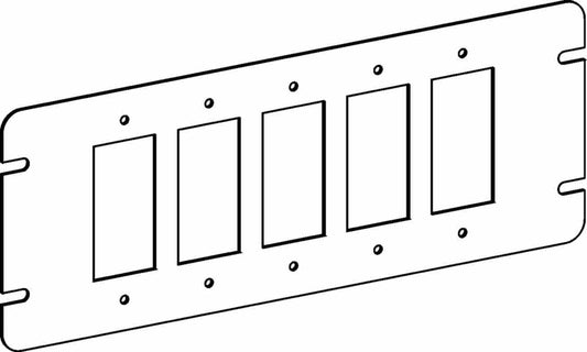 Orbit 5-Gang GFCI / Decorators Switch Box Cover 4M5-GFI
