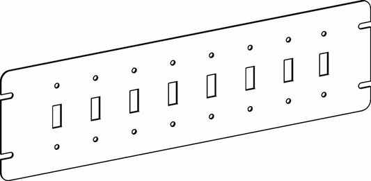 Orbit 8-Gang Toggle Switchs Switch Box Cover 4M8-TS