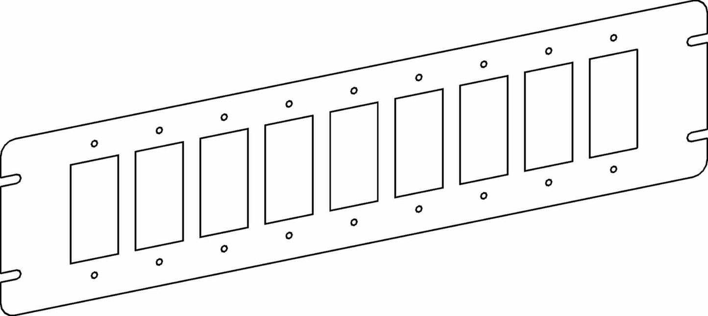 Orbit 9-Gang GFCI / Decorators Switch Box Cover 4M9-GFI
