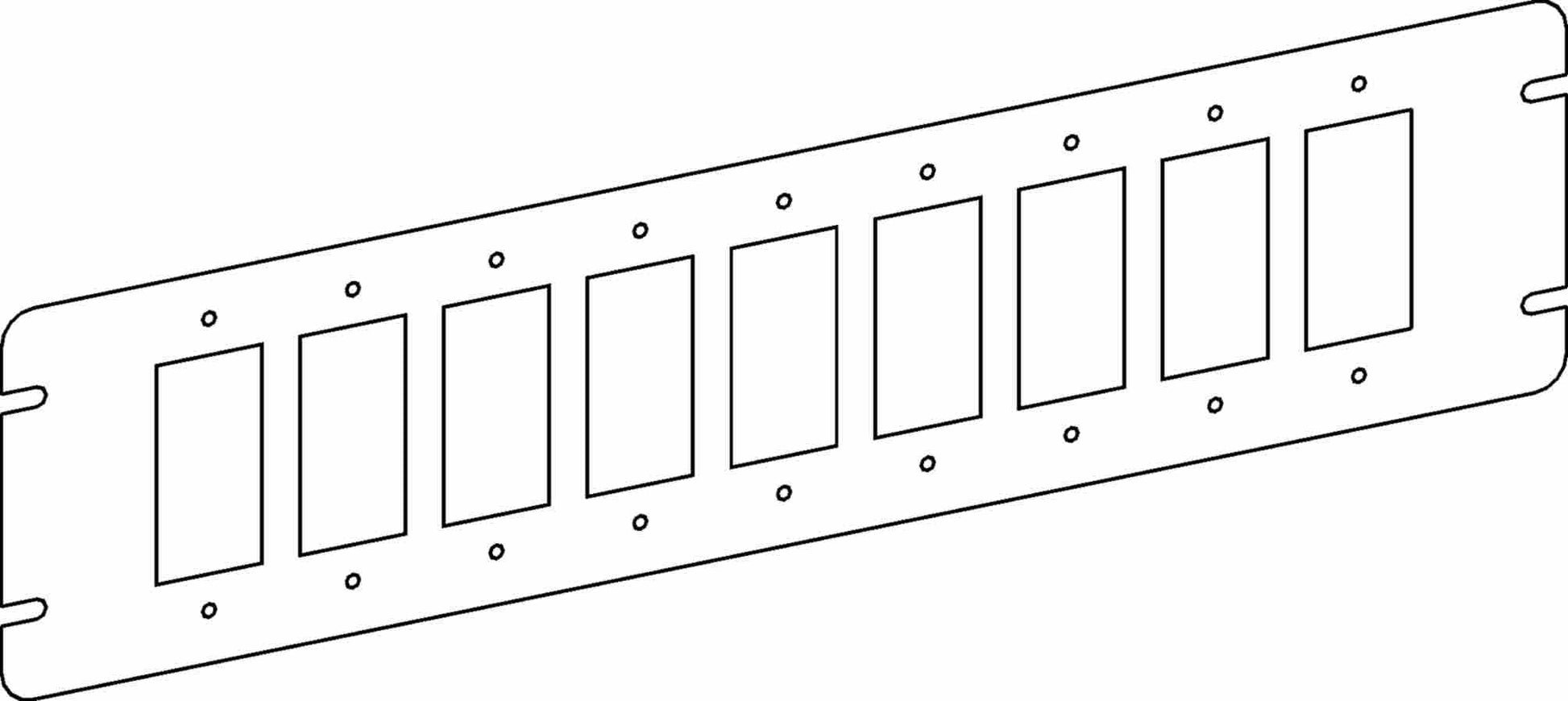 Orbit 9-Gang GFCI / Decorators Switch Box Cover 4M9-GFI