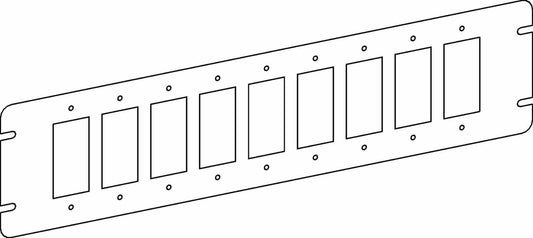 Orbit 9-Gang GFCI / Decorators Switch Box Cover 4M9-GFI