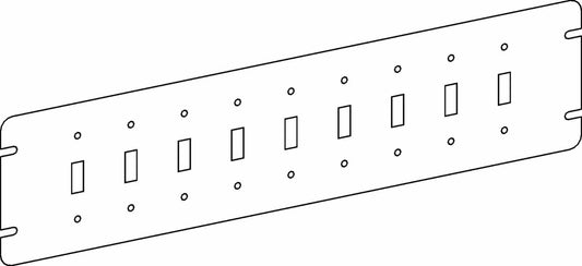 Orbit 9-Gang Toggle Switchs Switch Box Cover 4M9-TS