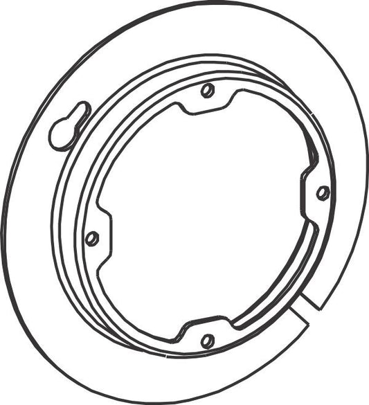 Orbit 4-5/16 in 4O Octagon Box Cover 1/2 in Raised Open Center 4R050X
