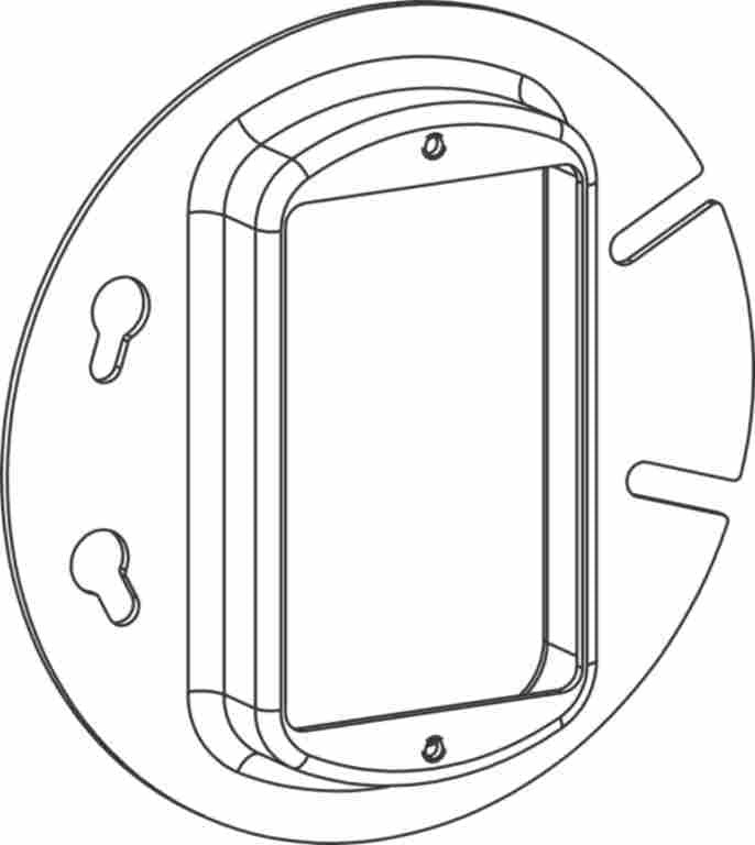 Orbit 1-Gang 5/8 in Raised 4 in Round Device Ring 4R1058